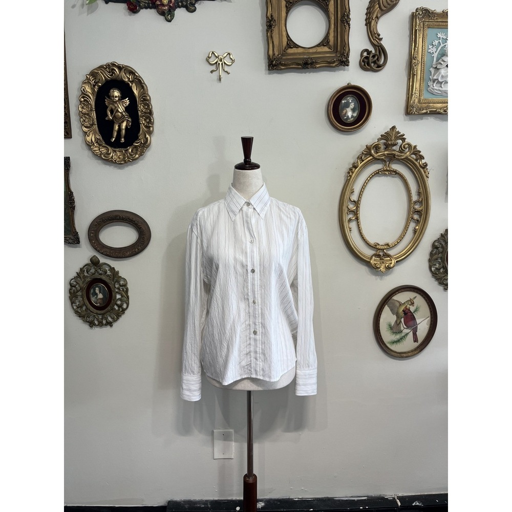 Vince ECOVERO Viscose‎ Striped Button-Down Long Sleeve Shirt XS